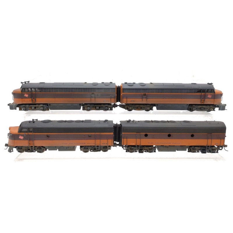 AHM & Other HO Scale MILW Custom Diesel AB Locomotives Pairs [2] EX