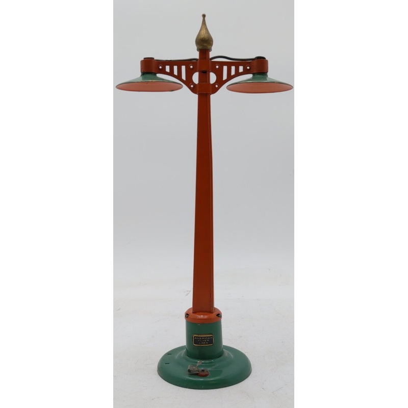 American Flyer 2210 Vintage O De Luxe Double Lamp Post VG