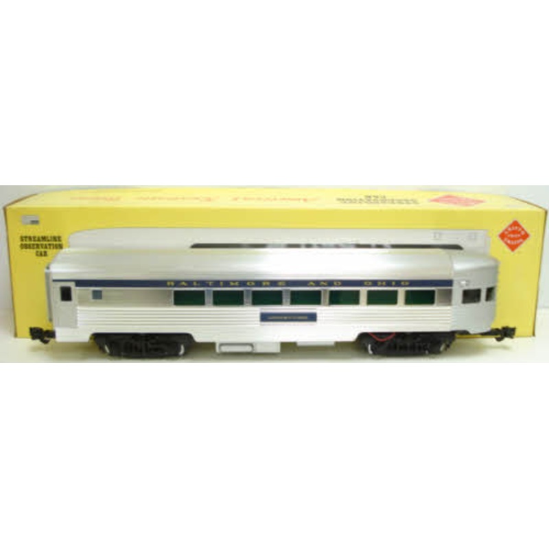 Aristo-Craft 32402 B&O Streamlined Observation Car Metal Wheels LN/Box
