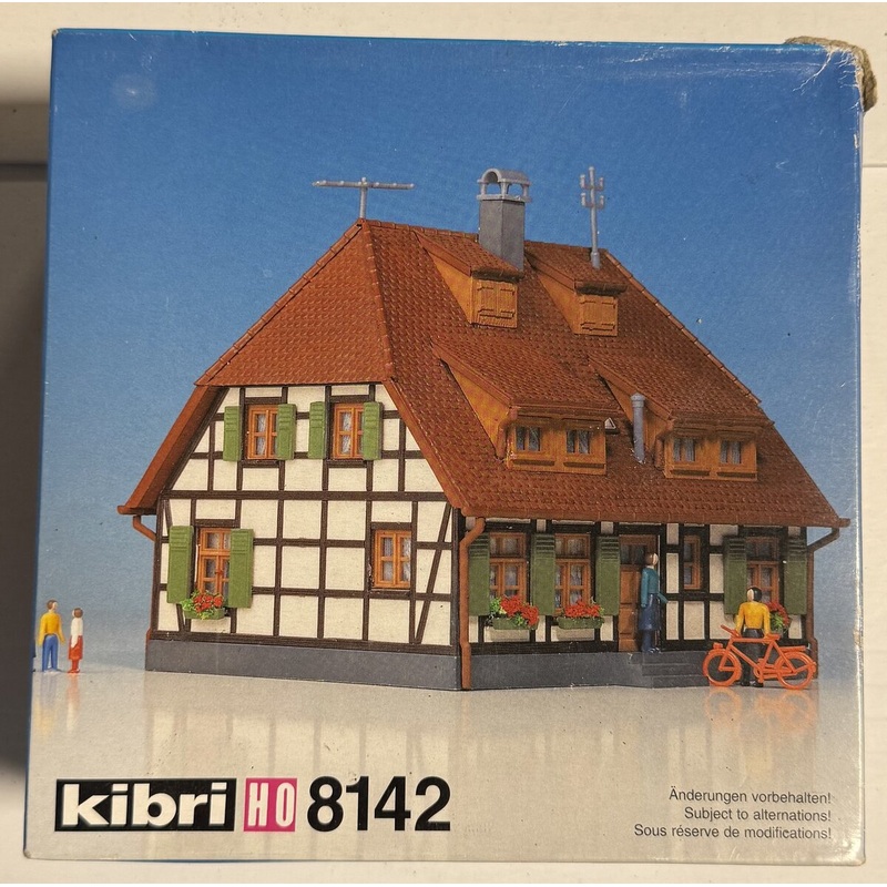 Kibri 8142 HO Scale Truss Farmhouse Plastic Model Building Kit