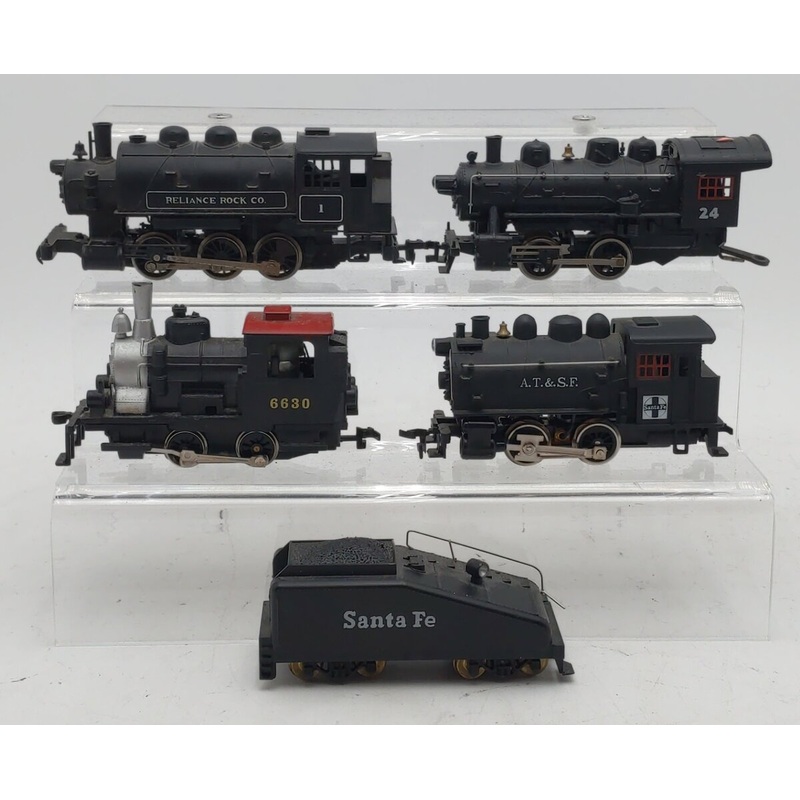 Rivarossi & Others HO Assorted Steam Locomotives & Tender: 1, 24, 6630 [5] EX