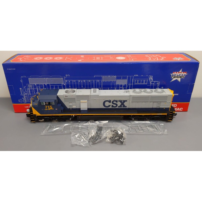 USA Trains R22607 G Gauge CSX SD70 MAC Blue/Gray Diesel Locomotive #715 EX/Box