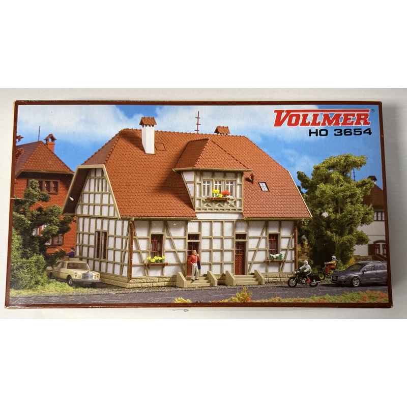 Vollmer 3654 HO Scale Siedlungshaus Mit Fachwerk (Settlement House) Building Kit