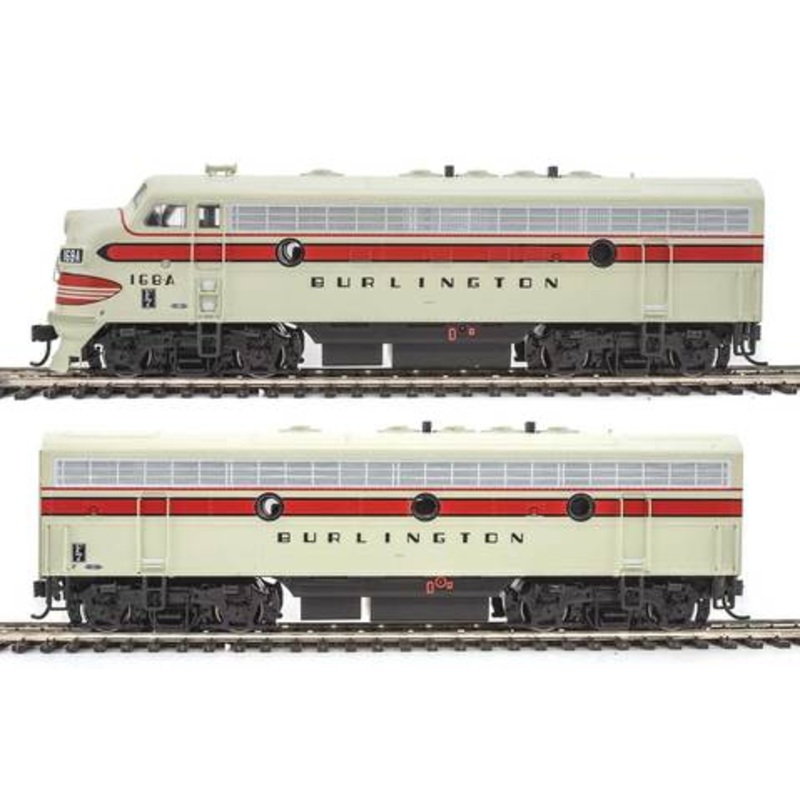 Walthers 910-19909 HO Chicago,Burlington & Quincy EMD F7A-B Set #167A,167B NIB