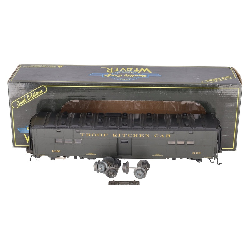 Weaver U21051LD O Gauge WW2 Troop Kitchen Car #K-100 (3Rail)/Box
