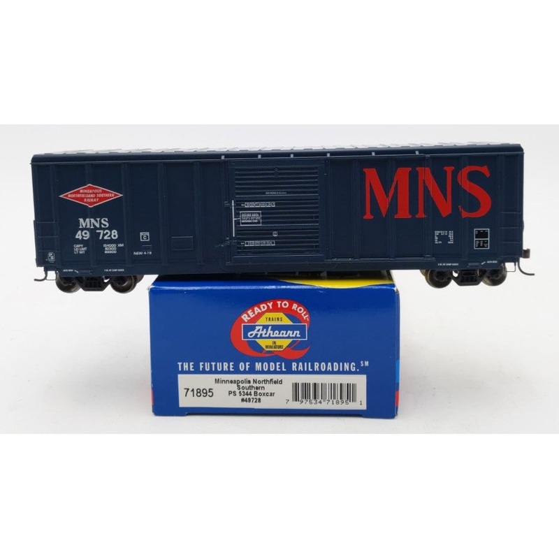 Athearn 71895 HO Minneapolis Northfield & Southern RTR 50′ PS 5344 Boxcar #49728 LN/Box