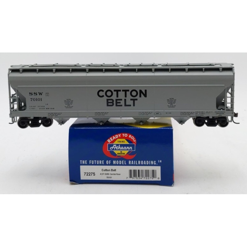 Athearn 72275 HO Scale Cotton Belt RTR ACF Covered Hopper #70101 LN/Box