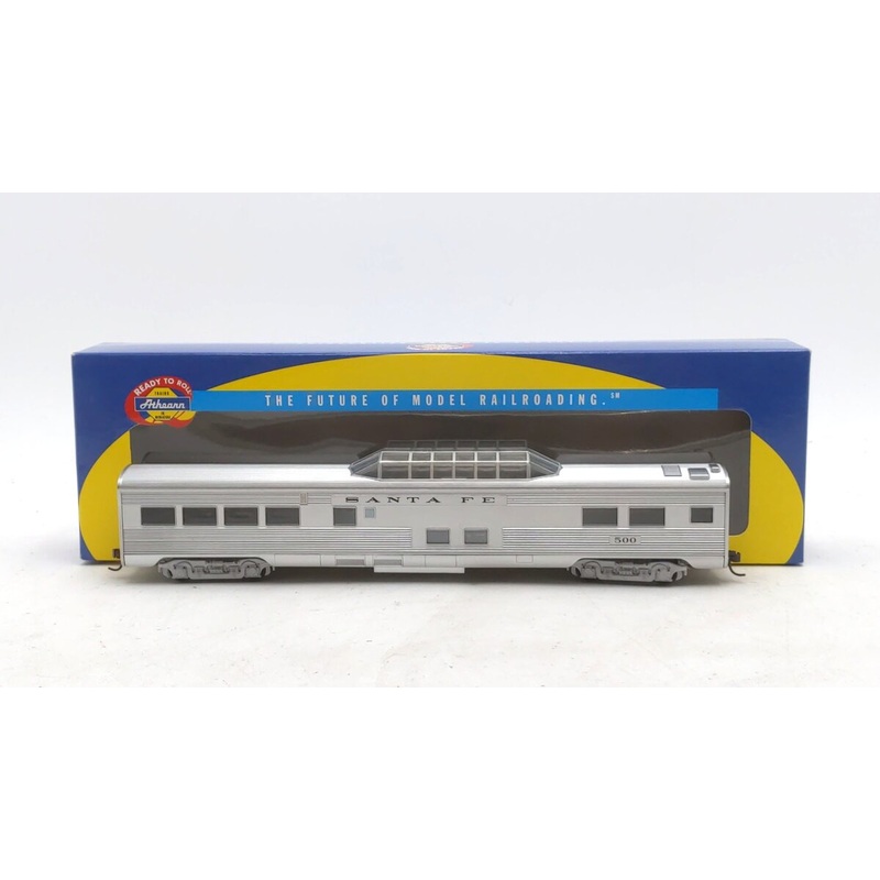 Athearn 7913 HO Scale Atchison Topeka Santa Fe Streamline Vista Dome Car #500 NIB
