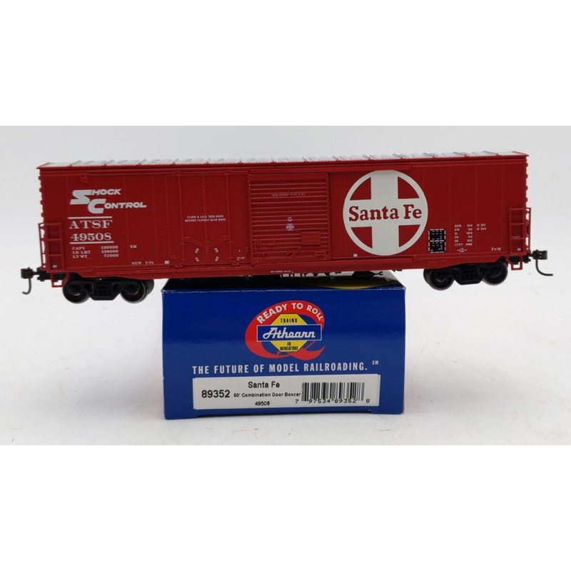 Athearn 89352 HO Scale Santa Fe 50′ Combo Door Boxcar #49508 LN/Box