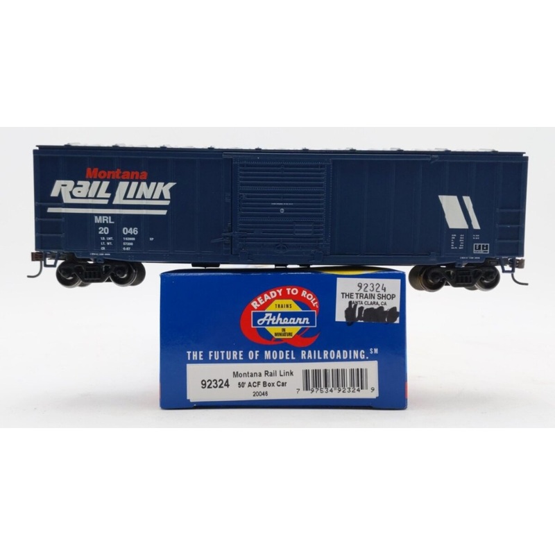 Athearn 92324 HO Scale Montana Rail Link 50′ ACF Boxcar #20046 LN/Box