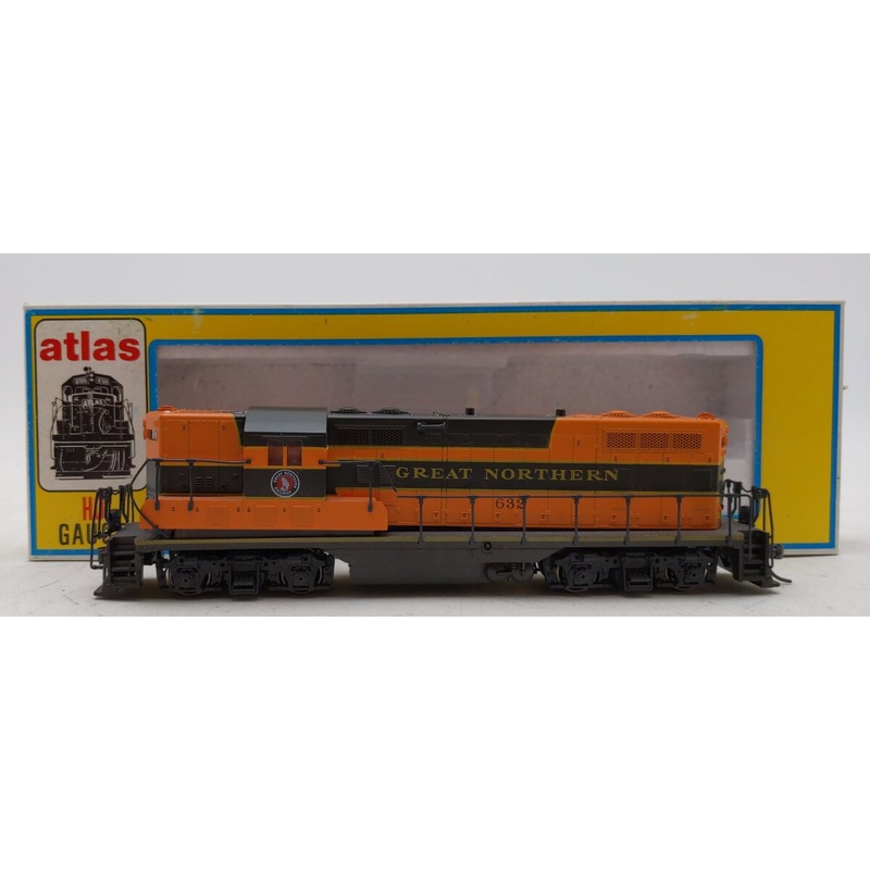 Atlas 8237 HO Great Northern GP-7 Diesel Locomotive #632 VG/Box