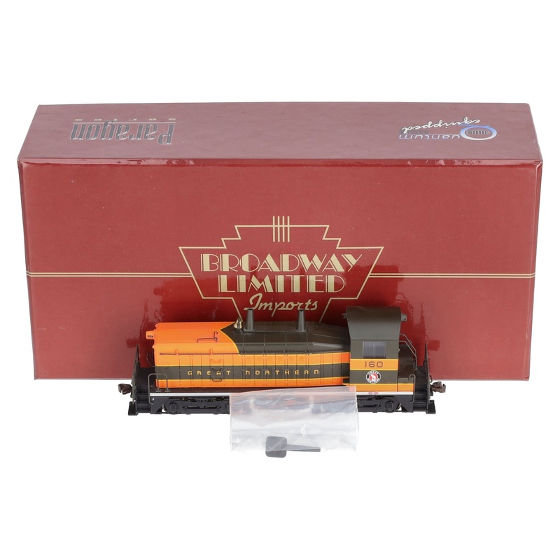 Broadway Limited 637 HO Great Northern NW2 Phase V EMD Switcher #160 w/DCC/Snd LN/Box