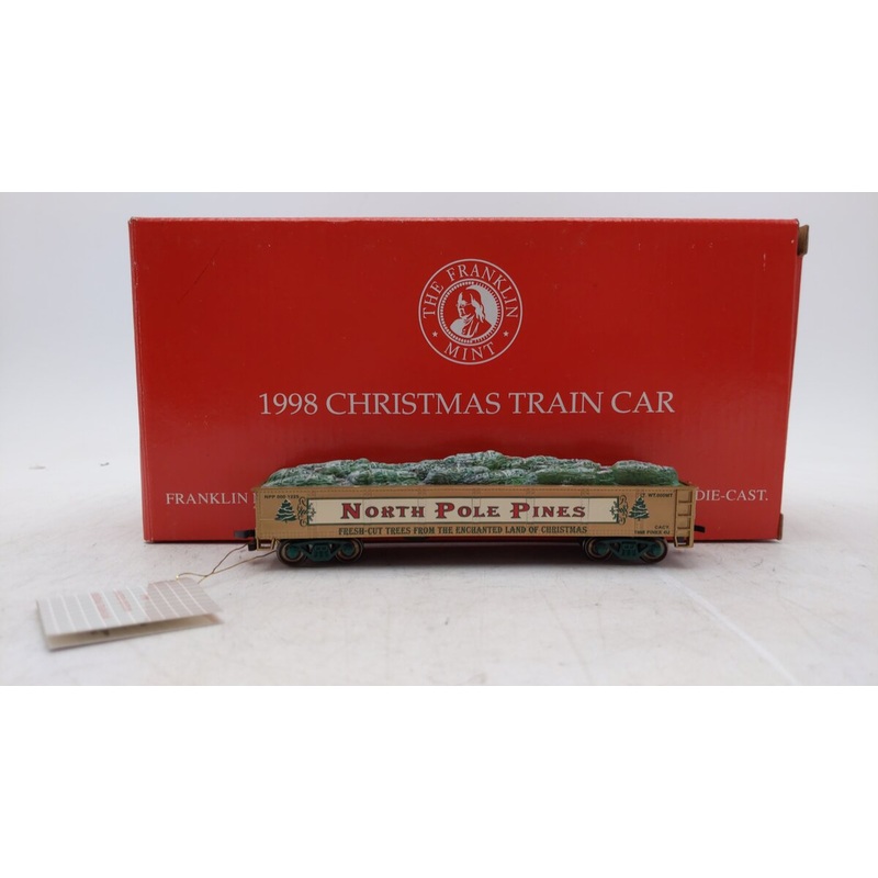 Franklin Mint B11XR19 HO Scale 1998 Christmas Train Car LN/Box