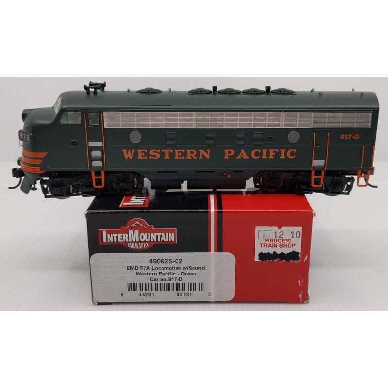 InterMountain 49062S-02 HO Western Pacific EMD F7A Diesel #917-D w/ DCC & Sound LN/Box