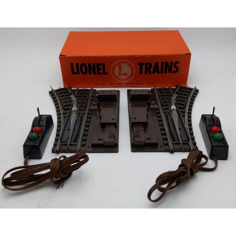 Lionel 112 Vintage LH & RH Super O Remote Control Switches (Pair of 2)/Box