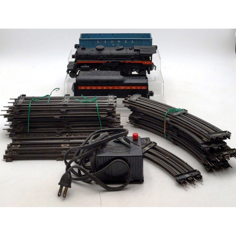 Lionel 1590 Vintage O 249 Steam Freight Set w/250T, 6112 VG