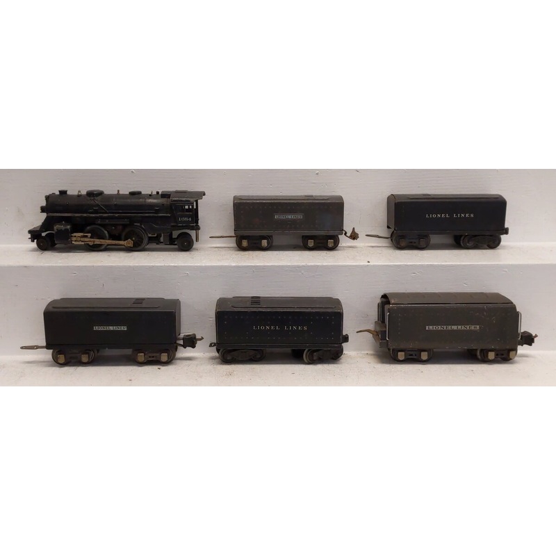 Lionel Vintage O Assorted Locomotive & Tenders: 1684, 1645T, 2225T, 2689T [6] VG