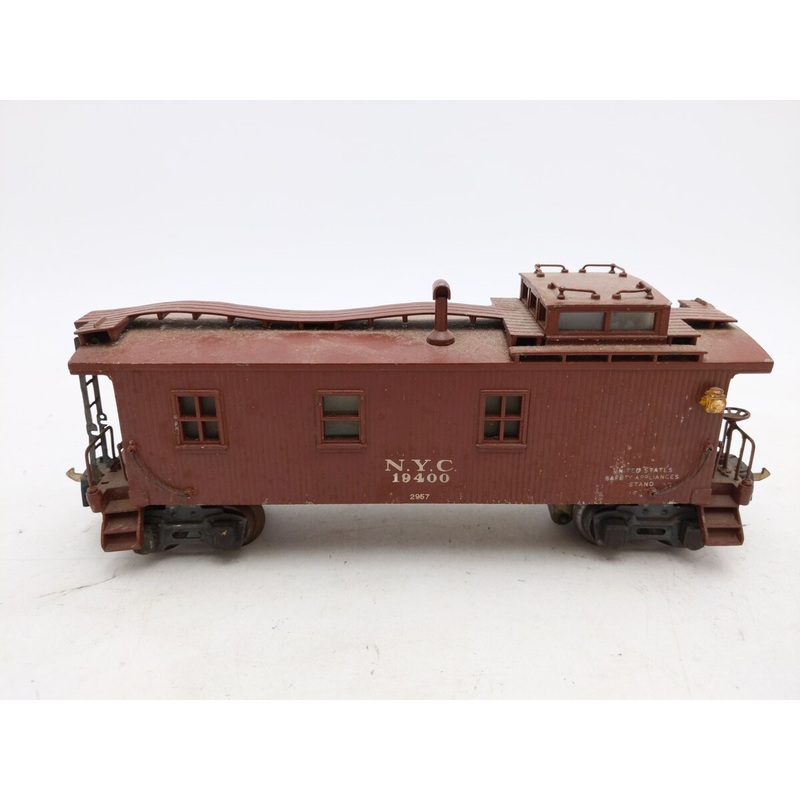 Lionel 2957 Vintage O Prewar New York Central Die-Cast Metal Illuminated Caboose