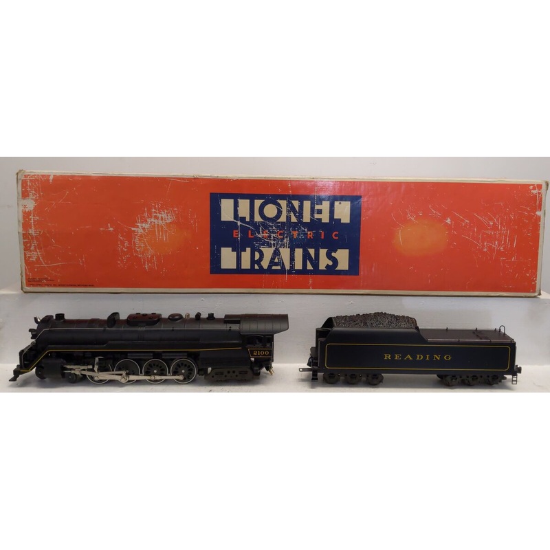 Lionel 6-18006 O Gauge Reading T-1 4-8-4 Steam Locomotive & Tender #2100 EX/Box
