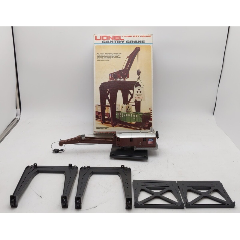 Lionel 6-2302 O Gauge Union Pacific Manual Gantry Crane EX/Box