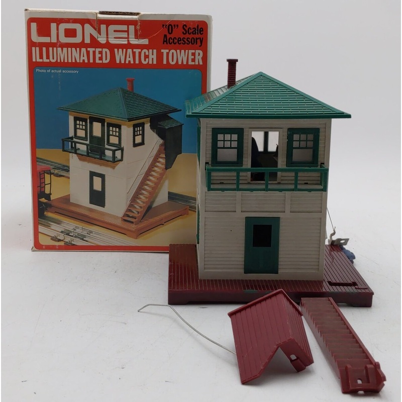 Lionel 6-2319 O Gauge Illuminated Watch Tower VG/Box
