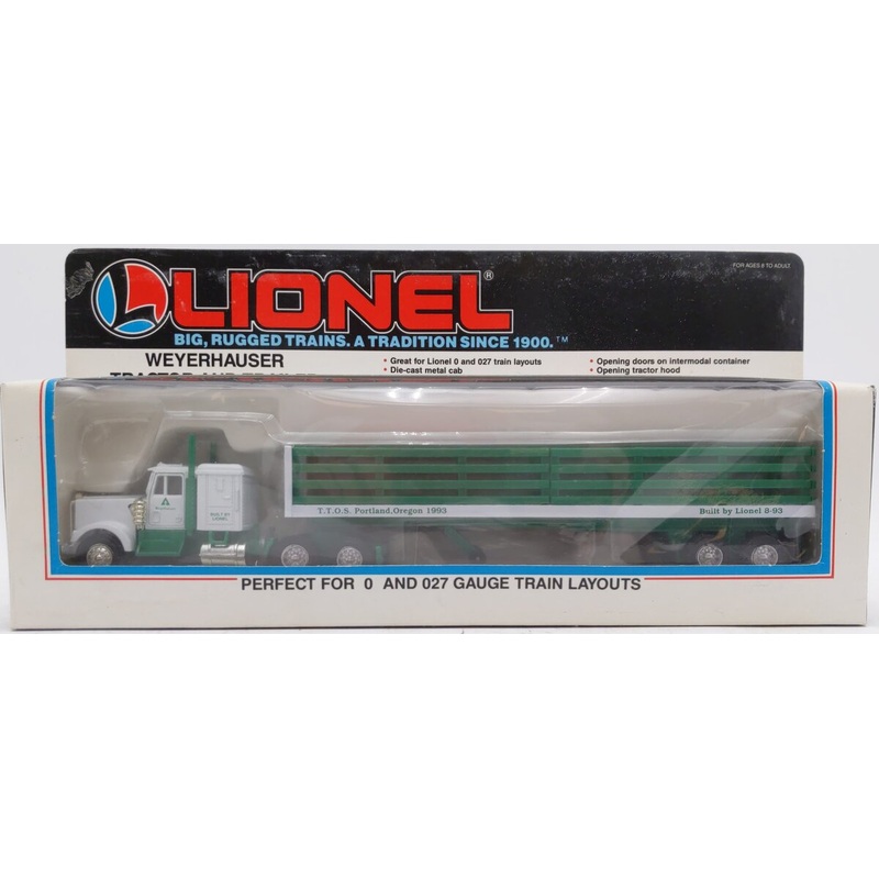 Lionel 6-52021 O/027 Weyerhauser Tractor Trailer Truck LN/Box