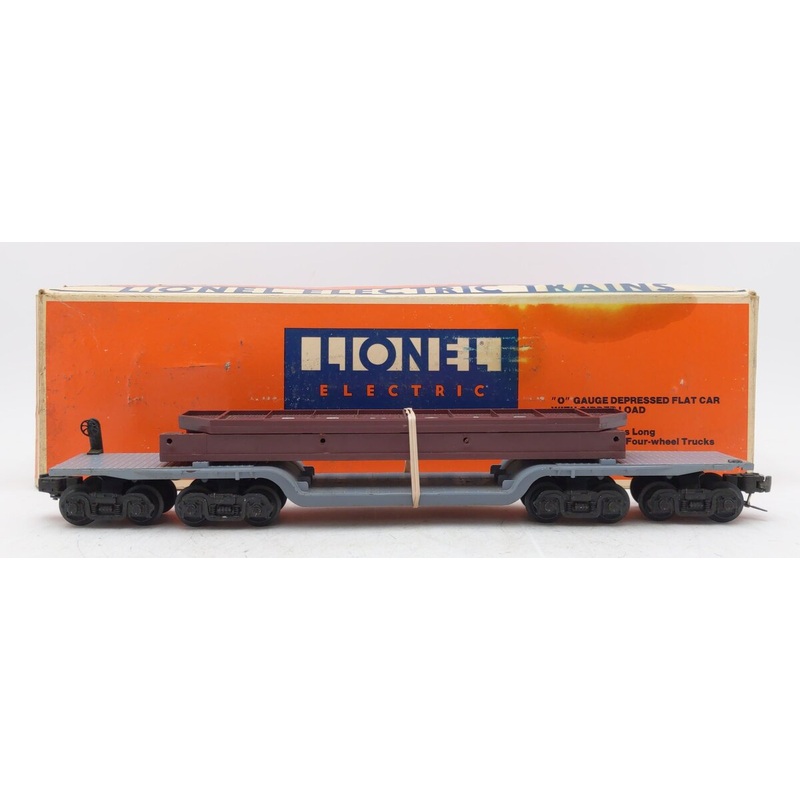 Lionel 6-6509 O Gauge 16 Wheel Flatcar with Girder Load/Box