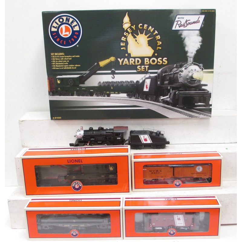 Lionel 6-81023 Central New Jersey Yard Boss O Gauge Steam Freight Train Set LN/Box