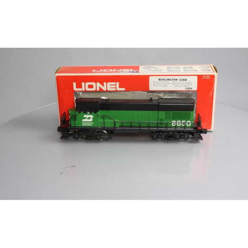 Lionel 6-8650 Burlington Northern U36B Powered Diesel Locomotive #8650 EX/Box
