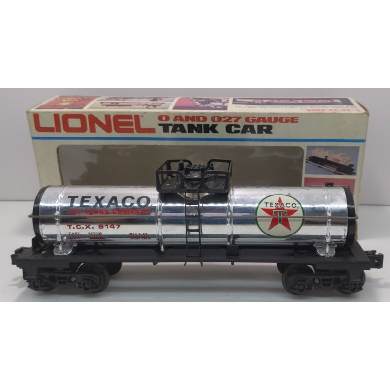 Lionel 6-9147 O Gauge Texaco Single Dome Tank Car LN/Box