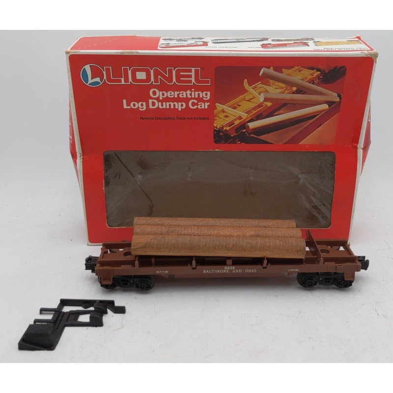 Lionel 6-9335 O Gauge Baltimore & Ohio Log Dump Car EX/Box