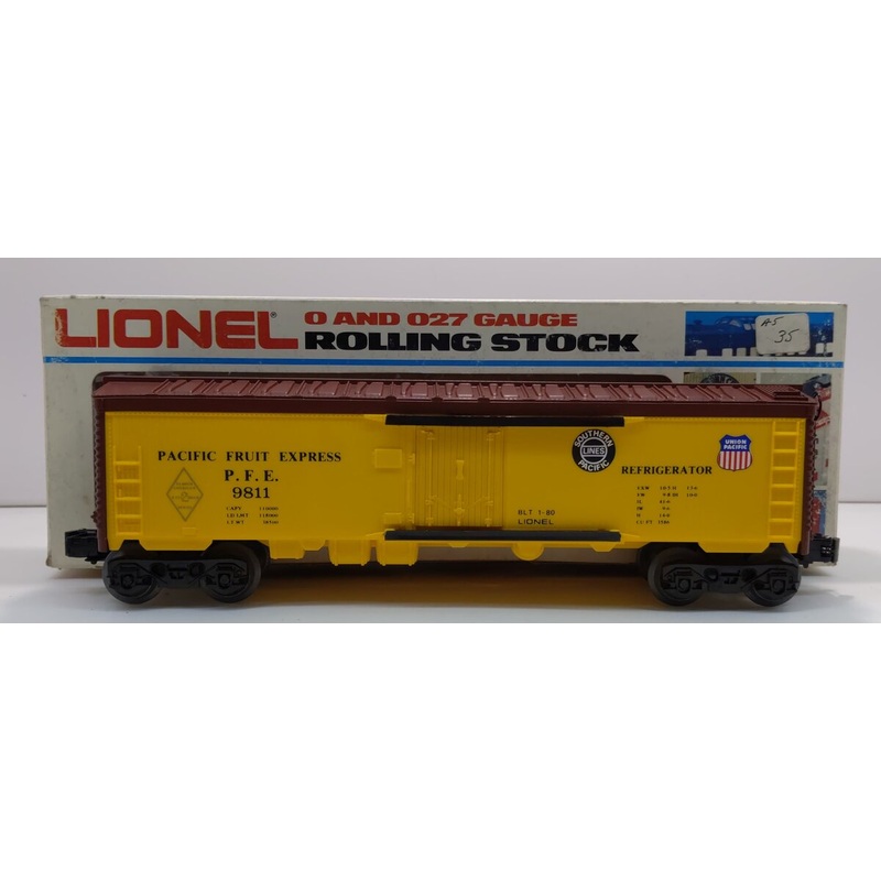 Lionel 6-9811 O Gauge SP/UP FARR Pacific Fruit Express Reefer Car #9811 LN/Box