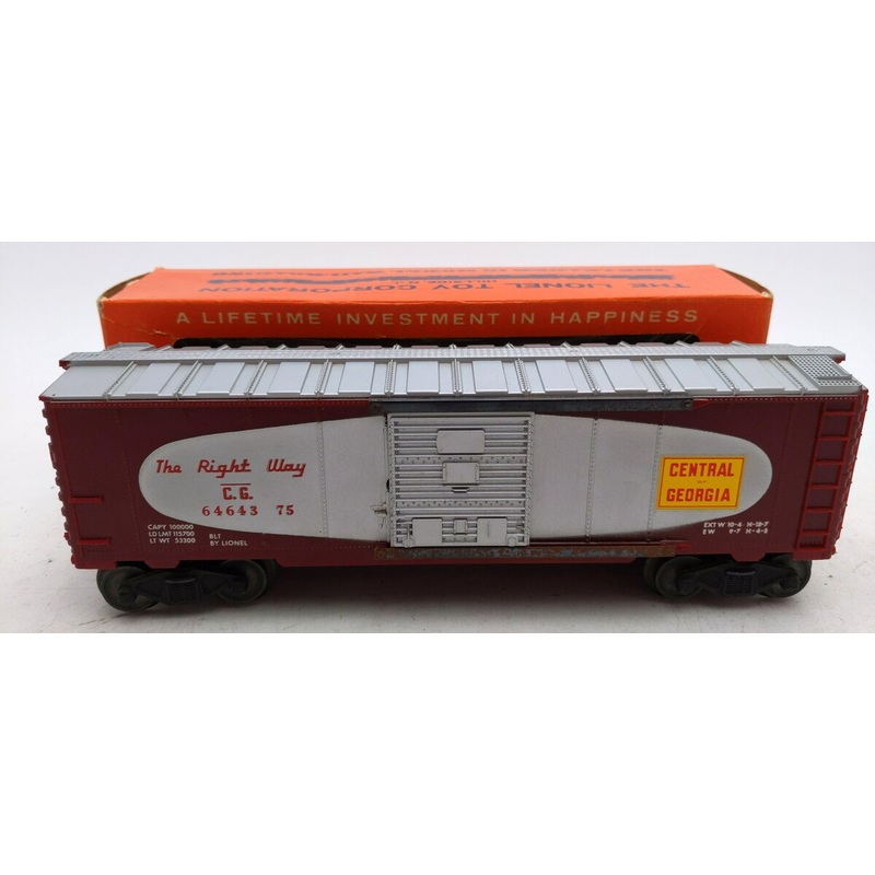 Lionel 6464-375 Vintage O Central of Georgia Boxcar – Type IV No Build Date VG/Box