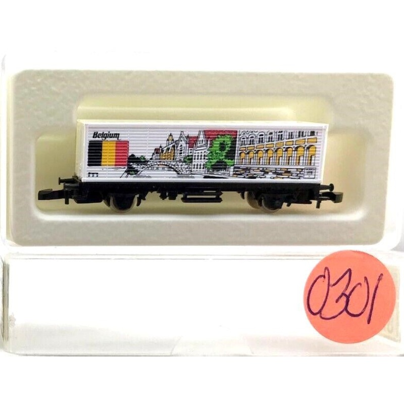 Marklin 82554 Z Belgium Flag Series Boxcar LN/Box