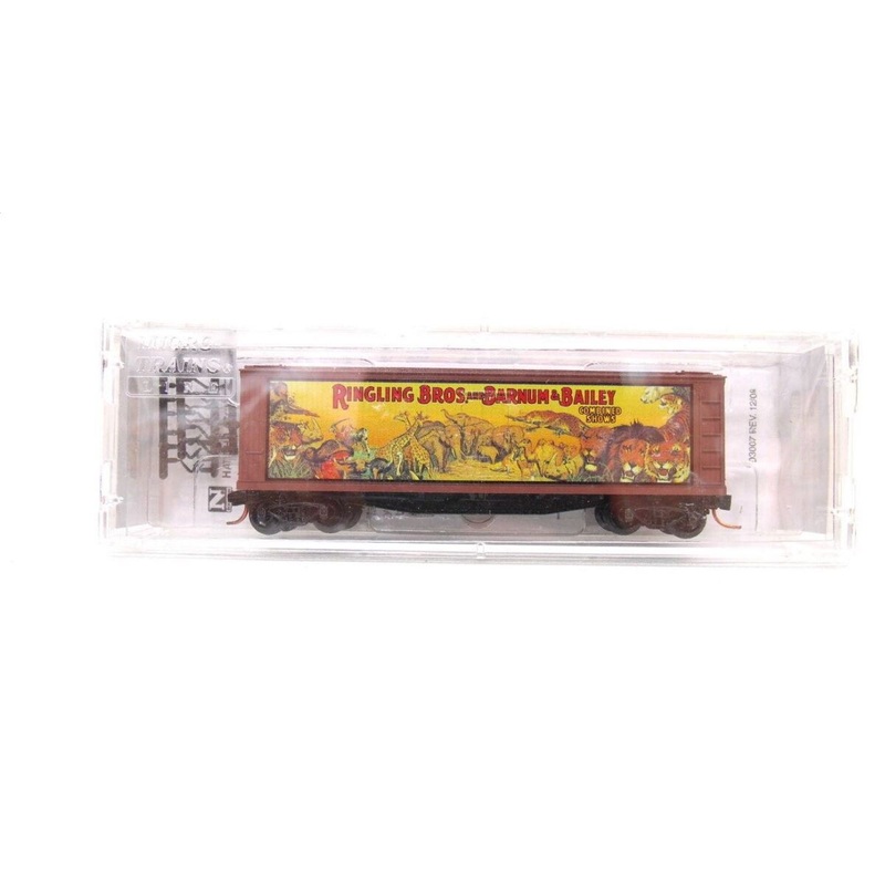 Micro-Trains 04700403 N Scale Ringling Bros 40′ Billboard Wood Reefer Car #3 LN/Box