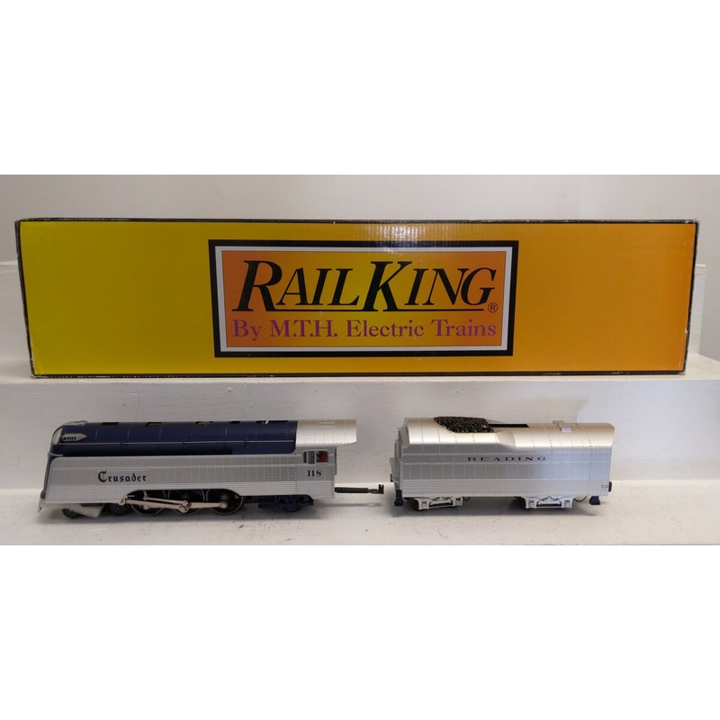 MTH 30-1699-1 O Reading 4-6-2 Imperial Streamlined Crusader #118 w/PS3 EX/Box