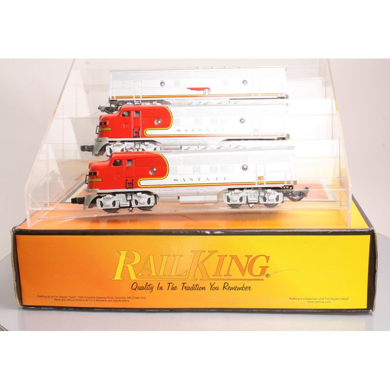 MTH 30-2701-1 O Santa Fe F-3 ABA O Gauge Diesel Passenger Train Set w/PS 2.0 LN/Box