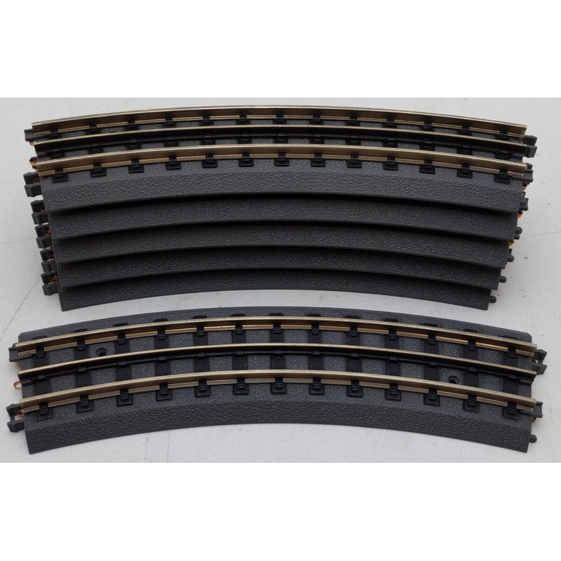 MTH 40-1042 RealTrax O42 Curved Solid Rail Track Sections [6] LN