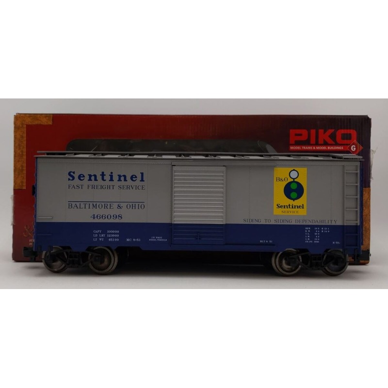 Piko 38879 G Baltimore & Ohio Sentinel Boxcar #466098 LN/Box