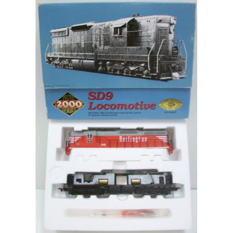 Proto 2000 21186 HO CB&Q SD9 Diesel Locomotive #346 NIB
