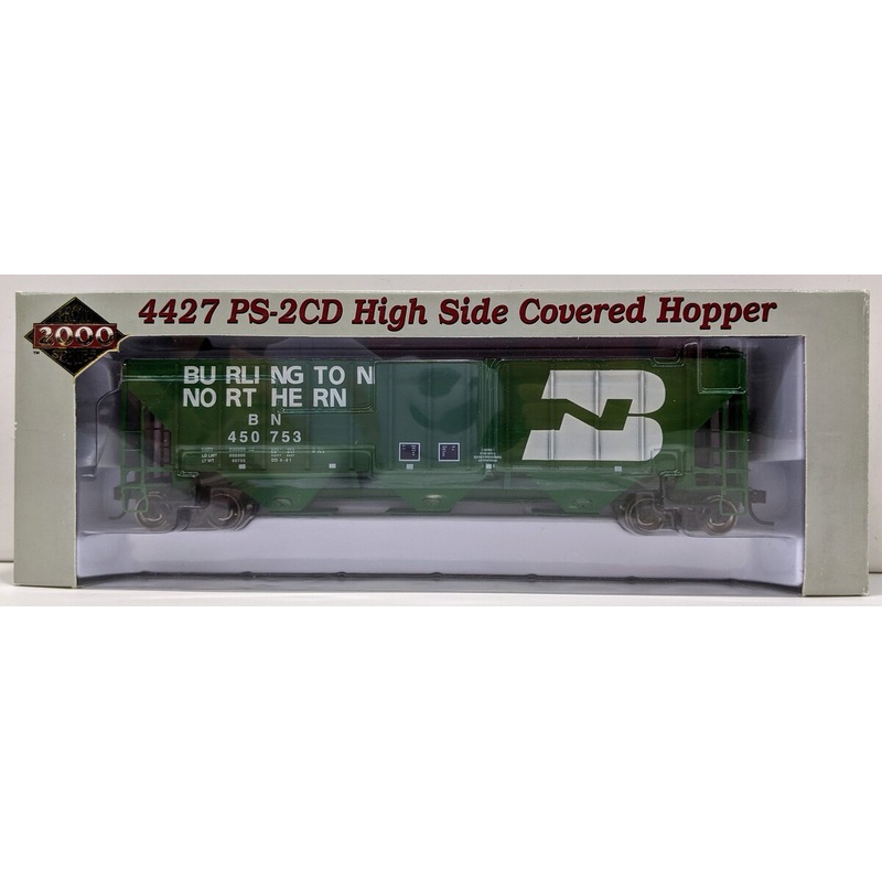 Proto 2000 23777 HO Burlington Northern PS-2CD High Side Covered Hopper #450753 NIB