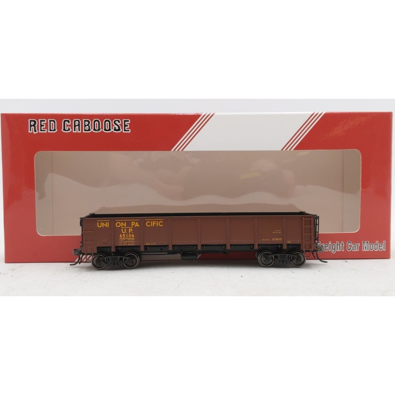 Red Caboose RR-35021-27 HO Union Pacific Drop Bottom Gondola #65106 LN/Box
