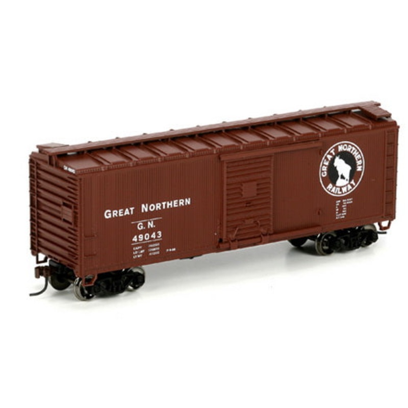 Roundhouse 85207 HO Scale Great Northern 40′ Wood Box Car #49043 LN/Box