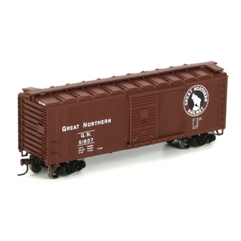 Roundhouse 85208 HO Scale Great Northern RTR 40′ Wood Box Car #51807 NIB