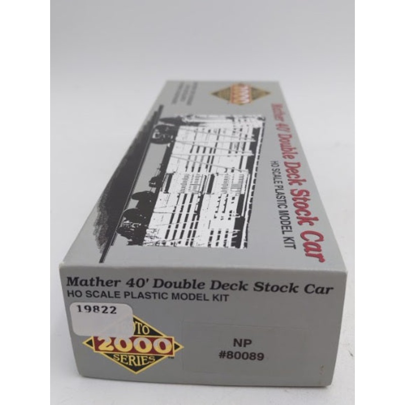 Proto 2000 8089 HO Northern Pacific Mather 40′ Double-Deck Stock Car # 8089 Kit