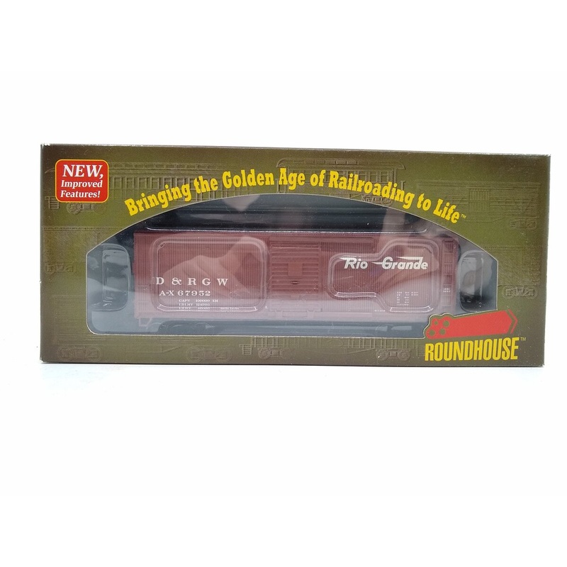 Roundhouse 85204 HO Scale Denver & Rio Grande Western 40′ Wood Box Car #67952 LN/Box