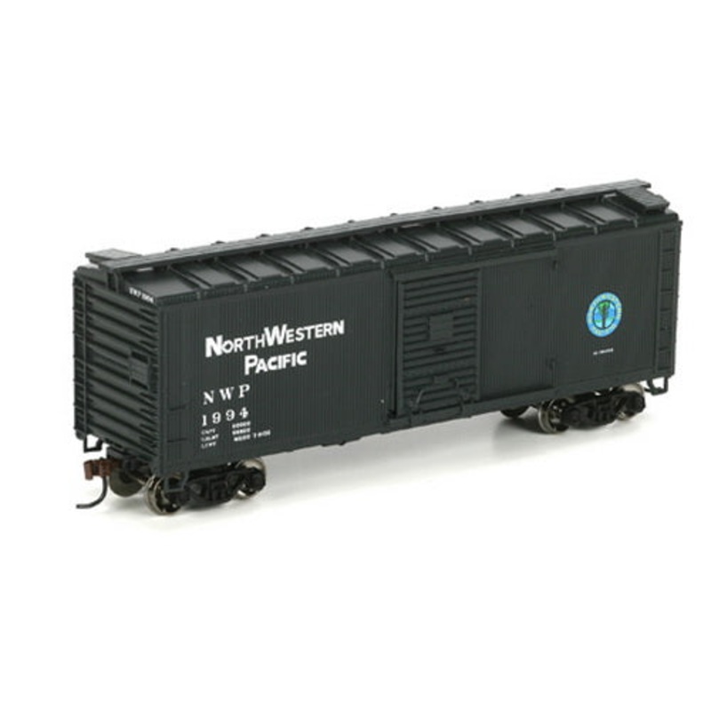 Roundhouse 85211 HO Scale Northwestern Pacific RTR 40′ Wood Box Car #1994 NIB