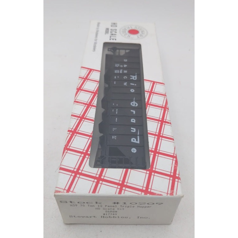 Stewart Hobbies 10209 HO Scale H39 70 Ton Panel D&RGW 12 Panel Triple Hopper Kit