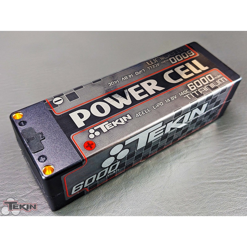 Team Tekin TT1660 4S 14.8V 6000mAh 140C Brick LCG 5mm Bullets