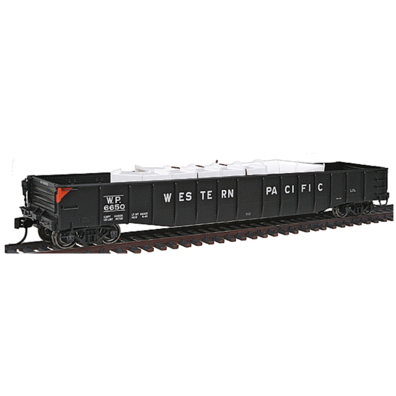 Walthers 920-54127 HO Scale WP 52’6 Drop End Mill Gondola with Duct Work Load LN/Box